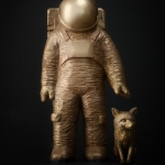 Spaceman-with-fox_bronze