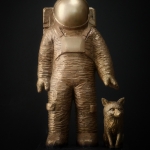 Spaceman-with-fox_bronze