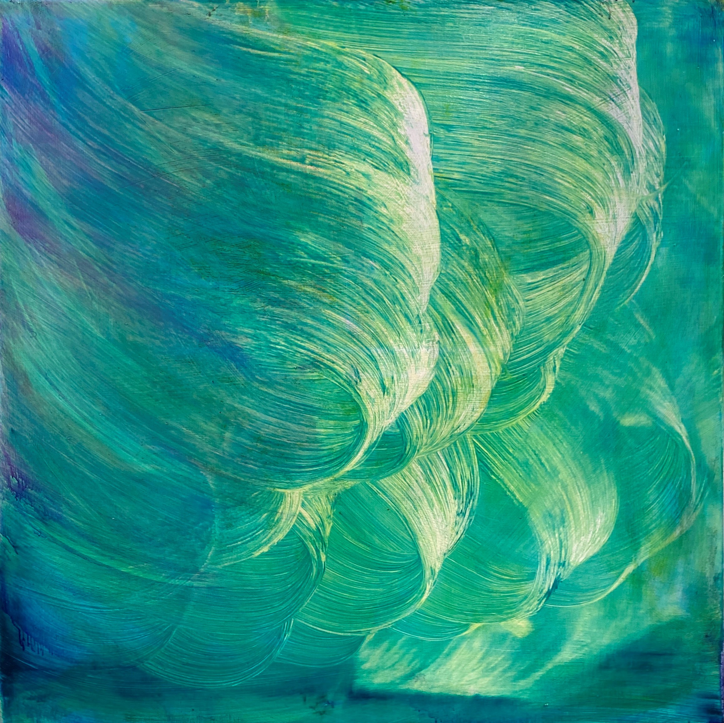 Andrea Damp | The Light You are | 2023 | Öl und Acryl auf Leinwand | 130 x 250 cm