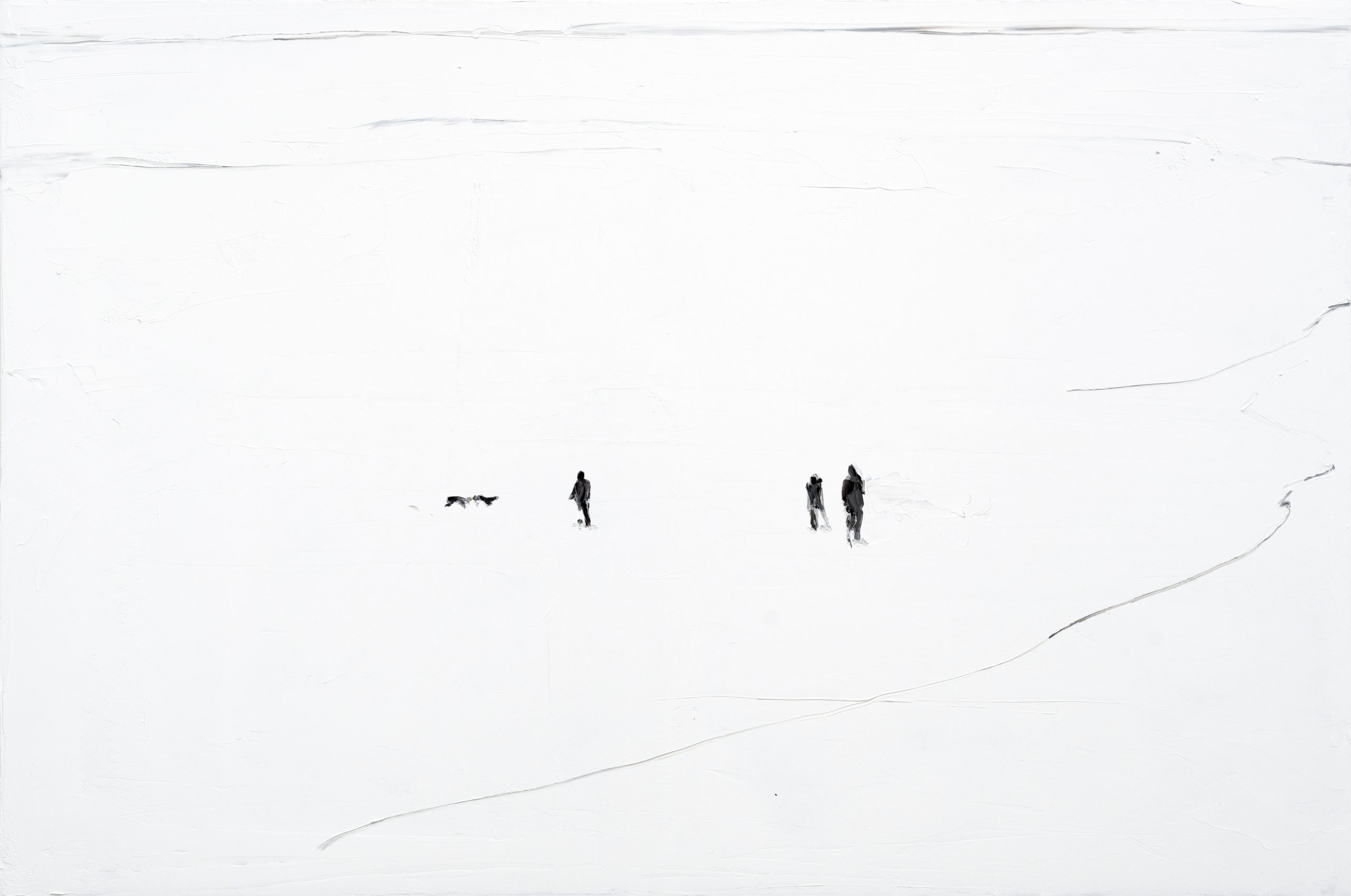 Andrea Damp | The Light You are | 2023 | Öl und Acryl auf Leinwand | 130 x 250 cm